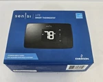 Emerson Sensi Lite Wi-fi Smart Programable Thermostat ST25U Black Open Box. Price: $24.99.