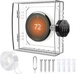 Thermostat Lock Box - Adjustable Password Protected, Transparent Universal New. Price: $24.99.