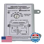 Ventamatic Xxfirestat 10-AMP Adjustable Programmable Thermostat For New. Price: $46.38.
