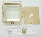 White-rodgers F29-0227 Thermostat Guard, Clear Cover, W/ Mounting Plate & Ring Used. Price: $13.99.