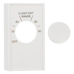 White Double Pole Line Volt Thermostat Cover With Knob For Old Styl... New. Price: $28.99.
