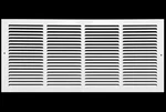 24'' X 12'' Duct Opening Flat Stamped Steel Return Air Grille - Sidewall And New. Price: $72.99.