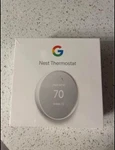 Google Nest Smart Thermostat With Casebot Wall Mount New. Price: $79.00.
