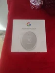 Google Nest Learning Thermostat White, Programmable, Smart, Wi-fi Open. Price: $74.99.