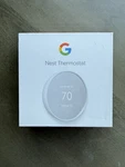 Google Nest Thermostat G4CVZ Smart 4TH Generation Snow Factory Sealed New. Price: $59.00.
