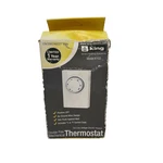 King Smart Heating Solutions Model K102 Double Pole White Thermostat New Open. Price: $29.99.