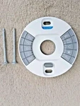 Google Nest 3RD Gen Thermostat - A0013 Wiring Base/back Plate Used. Price: $28.90.