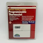 Ace Programmable Thermostat Heating Cooling 24-VOLT Easy Programming # 42355 New. Price: $24.91.