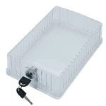 Io Hvac Controls Clear Universal Thermostat Cover Guard With Key Lock Box New. Price: $19.89.