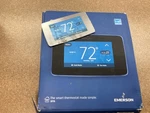 Emerson Sensi Touch Smart Thermostat- Silver (ST75S) Open. Price: $95.00.