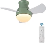 Polyeco 28" Flush Mount Ceiling Fan 3 Blades With Dimmable Light And Remote New. Price: $76.49.