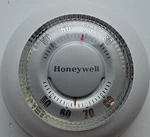 Honeywell CT87K4446 Round Non-programmable Rotary Knob Wall Thermostat White Used. Price: $25.00.