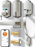 VE012W-H Smart Front Door Lock Set, Built-in Wifi, App Remote & Voice Contr New. Price: $164.16.