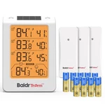 Baldrtherm Wireless Three Channel Thermometer Hygrometer, Large Display Tempe... New. Price: $37.75.