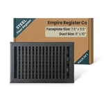 Empire Register Co. 6" X 10" Premium Vent Covers For Home Floor Only, Metal D... New. Price: $51.52.