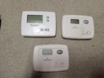 Lot Of 3 Home Thermostats No Programmable Heating And Cooling Brothers Emerson Used. Price: $25.00.