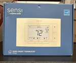 Emerson Sensi Wi-fi Smart Thermostat ST55U White Energy Star New Open. Price: $64.99.