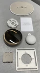 Google Nest Learning Thermostat With Temperature Sensor - Polished Gold Open. Price: $184.99.