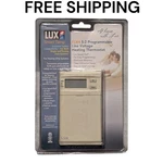 Lux ELV4 Line Voltage Programmable Thermostat Heat Only Single Or Double Pole Used. Price: $33.99.