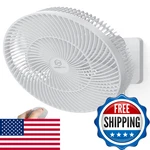 Shinebella 12 Inch Oscillating Wall Mount Fan Remote Timer 4-SPEED Quiet Indoor New. Price: $104.58.