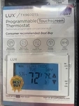 Lux TX9600TS Touchscreen Programmable Thermostat - White 9608/OB Open. Price: $34.00.
