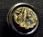 Antique Metal Building/scene Button - "italian Villa" (in Bbb) (4341) Used. Price: $6.50.