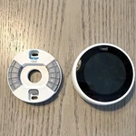 Nest Learning Thermostat White Programmable Wi-fi Wall-mounted Google Compatible Used. Price: $35.99.