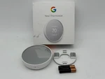 Google Nest Smart Thermostat, Snow GA01334-CA Used. Price: $37.95.