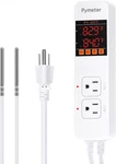 Digital Temperature Controller Dual Probe Reptile Thermostat Controlled White New. Price: $56.17.