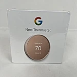 Google Nest Smart Thermostat Sand GA02082-US G4CVZ Programmable New Sealed. Price: $84.99.