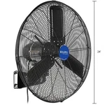 24" Outdoor Rated Oscillating Wall Mount Fan, Speed, 7,700 Cfm, 3/10 Hp New. Price: $1290.59.