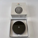 Google Nest Thermostat Smart Programmable Wi-fi Charcoal Open. Price: $39.99.