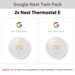 Set Of Two Nest Thermostat Plus Free Steel Mounting Plates! New. Price: $199.00.