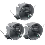 Groundable Single Gang Pvc New Work Wall Electrical BOX,4 Dia Gray 20 Cub. Price: $27.81.