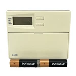 Lux 500 Workday/weekend Programmable Thermostat Off White Wall Mount Used. Price: $26.95.