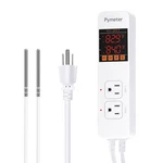 Digital Temperature Controller Dual Probe 10A 1200W For Terrarium Heat Mat Fan New. Price: $46.99.