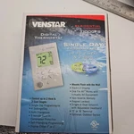 Venstar T1000FS Flatstat Thermostat Residental 1-DAY Programmable For. Price: $49.99.