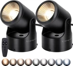 Uplights Indoor, Pack 12W Uplighting With Timer And Remote, Stepless Adjustabl New. Price: $64.99.