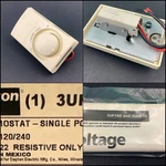 New Dayton 3UH07D Single Pole Line Voltage Thermostat Dial 120/240V Nos. Price: $27.95.