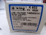 King Electric K602 Temperature Controller New. Price: $51.99.