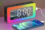 Afexoa Kids Alarm Clock For Bedroom, Mirrored Digital With 8 Rgb Night Lig New. Price: $21.25.