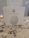 Google Nest Thermostat Smart Programmable Wi-fi White G4CVZ Used. Price: $30.00.