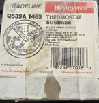 Honeywell Thermostat Subbase And Round Low Voltage New. Price: $16.95.