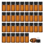 Enslz 50PCS Mini Amber Glass Essential Oils Sample Bottles 3ML, Brown New. Price: $15.93.