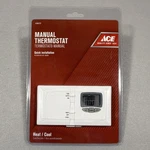 New Ace 4164737 Manual Thermostat Non-programmable Heat Cool Low Voltage ADMH110. Price: $13.45.