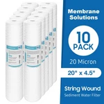 Micron 20"X4.5" Big Blue String Wound Sediment Water Filter For Simpure DB20P New. Price: $149.84.