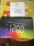 Black Electric Digital Rgb Alarm Clock Jall CH-05 Led Time Display Setting New. Price: $7.50.