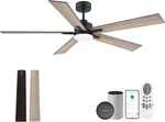 60" Smart Ceiling Fan With Lights, Remote & Wifi Control, Quiet Dc Motor New. Price: $266.99.