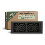 Empire Register 4X12 Inches Floor Vent Cover, Heavy Duty Walkable... New. Price: $47.26.