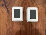 Two Honeywell Home T9 Smart Thermostats With 3 Room Sensor Used. Price: $210.00.